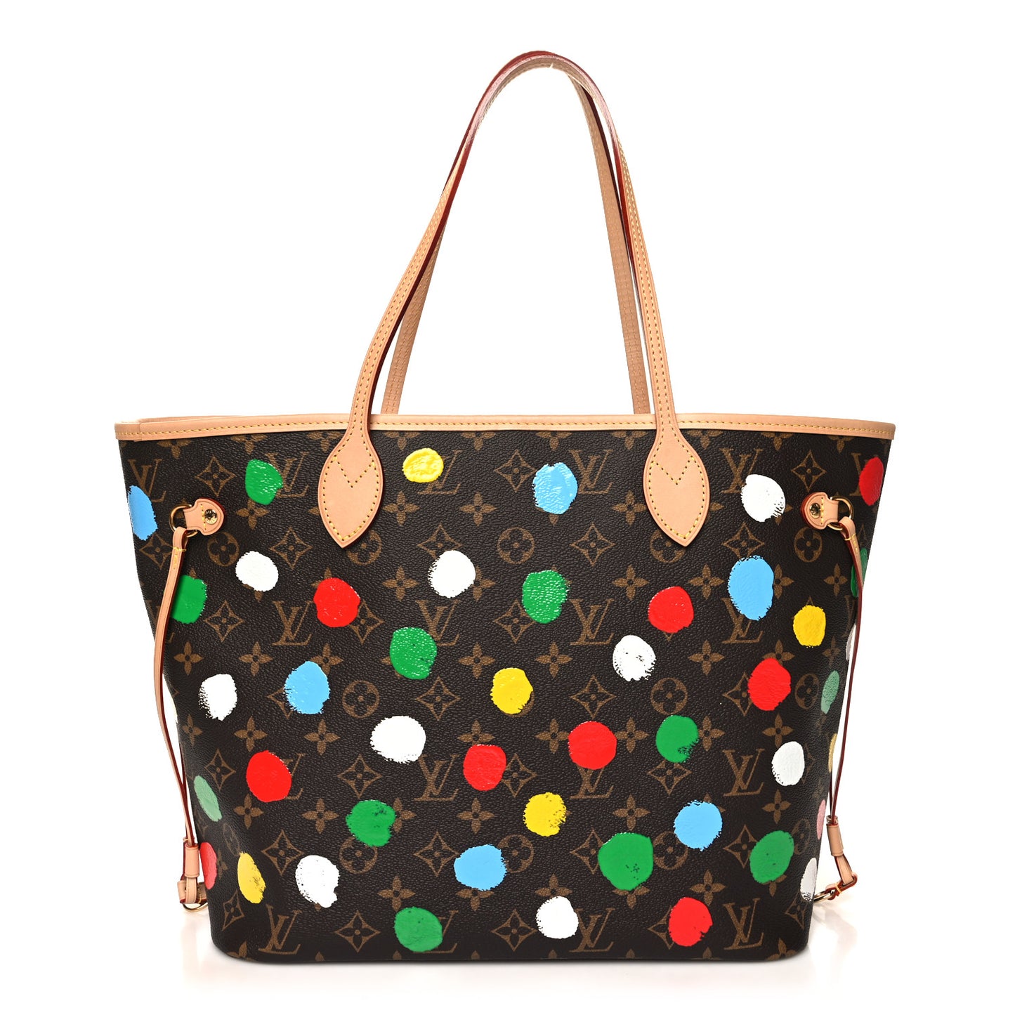 LV X YK Monogram Dots Neverfull MM