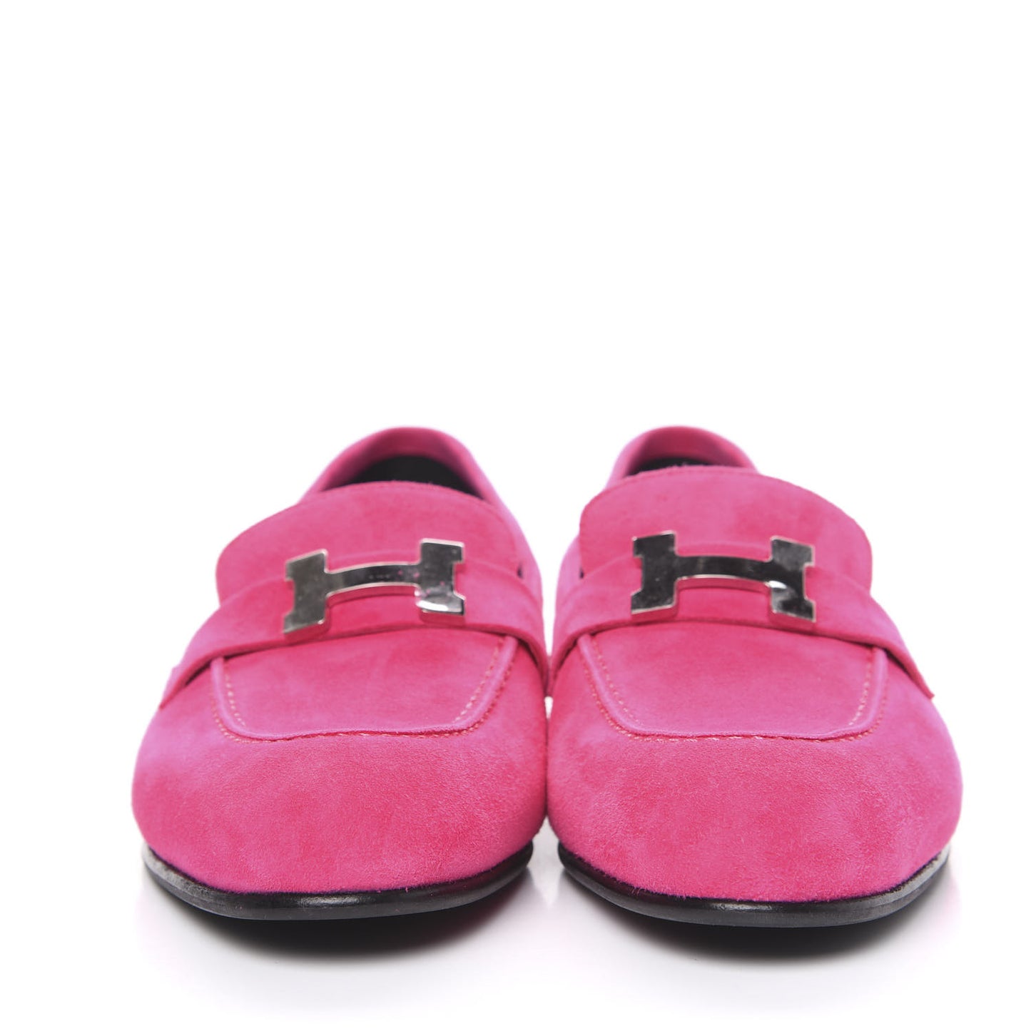 Suede Goatskin Paris Loafers 38 Rose Fuchsia
