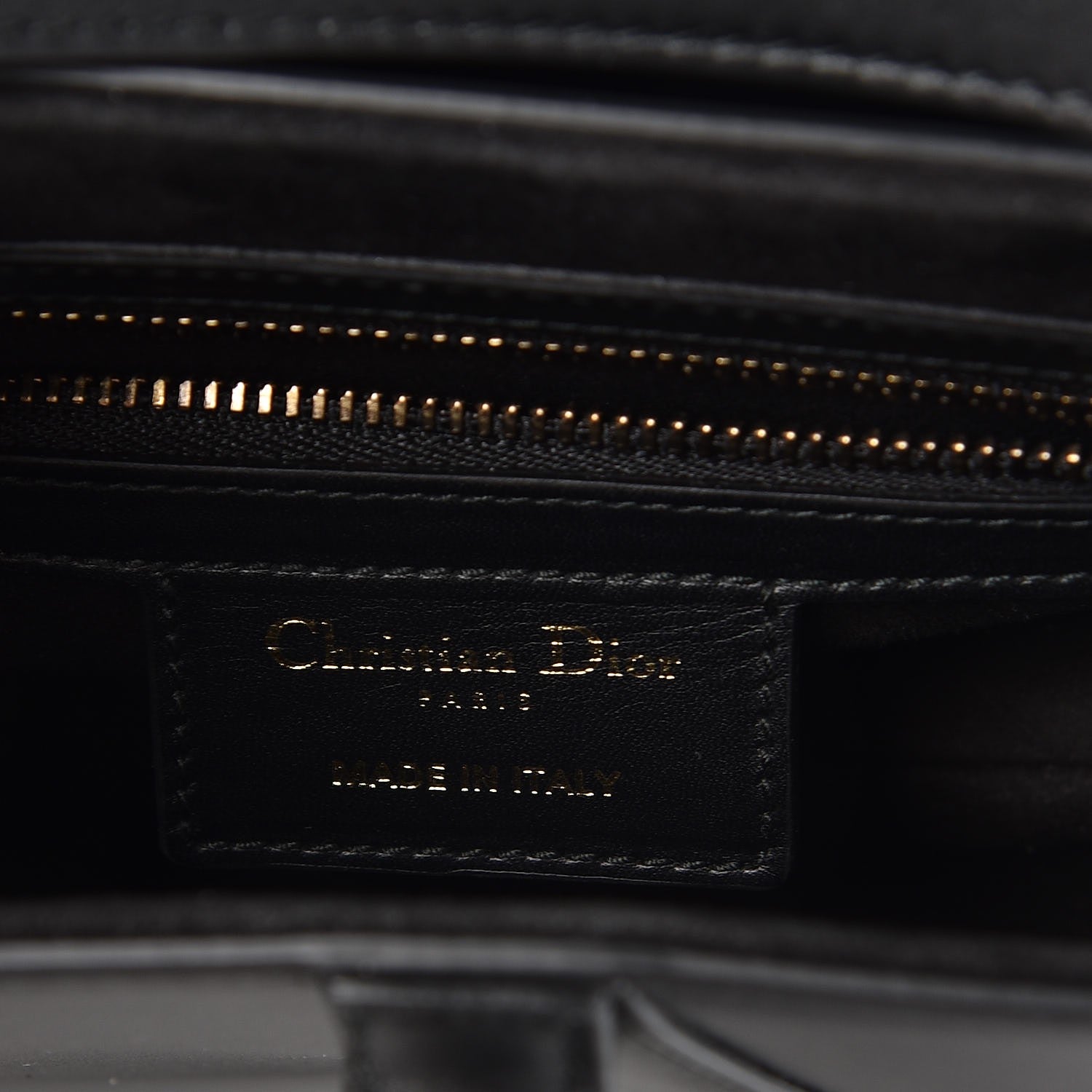 Christian Dior Calfskin Saddle Bag Black 6 of 8