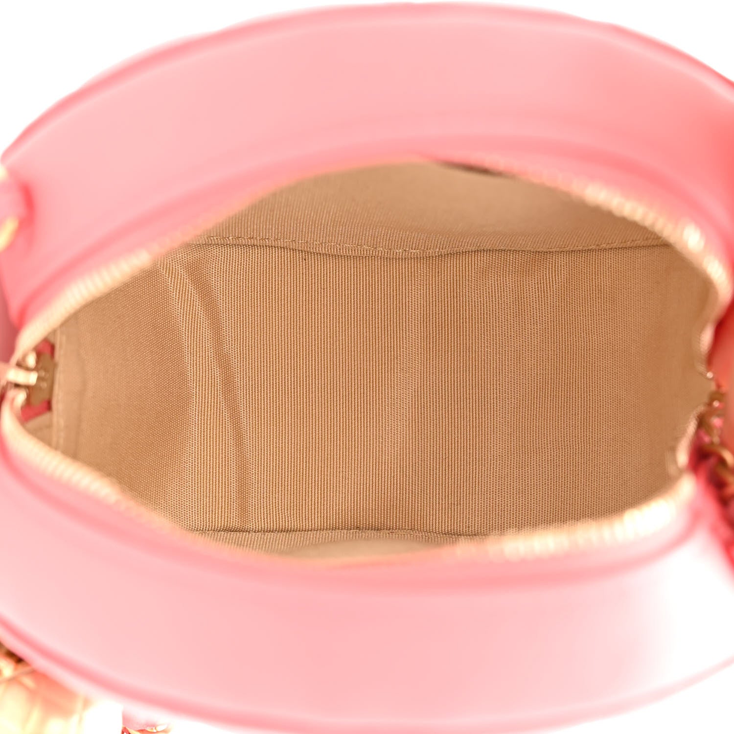 Chanel Lambskin Quilted Round Pearl Crush Clutch With Chain Pink 5 of 11