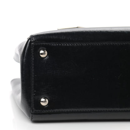 Fendi Patent Vitello Elite Petite 2Jours Tote Black 11 of 12
