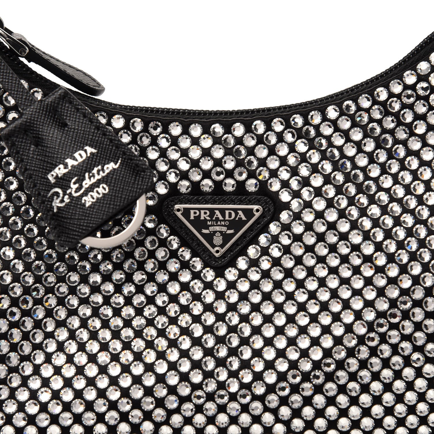 Prada Satin Crystal Mini Re-Edition 2000 Bag Cristal 10 of 11