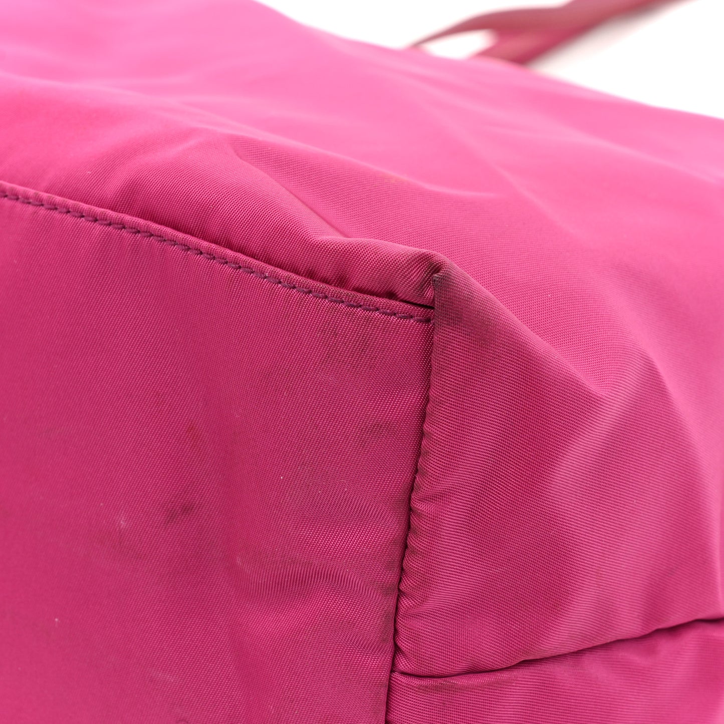 Tessuto Nylon Saffiano Shopping Tote Ibisco