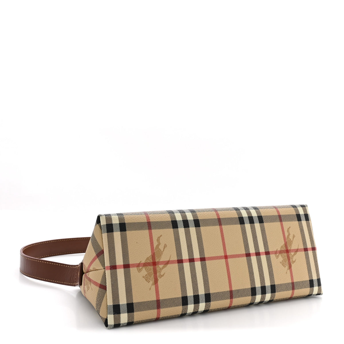 Burberry Haymarket Check Small Shoulder Bag Tan 4 of 10