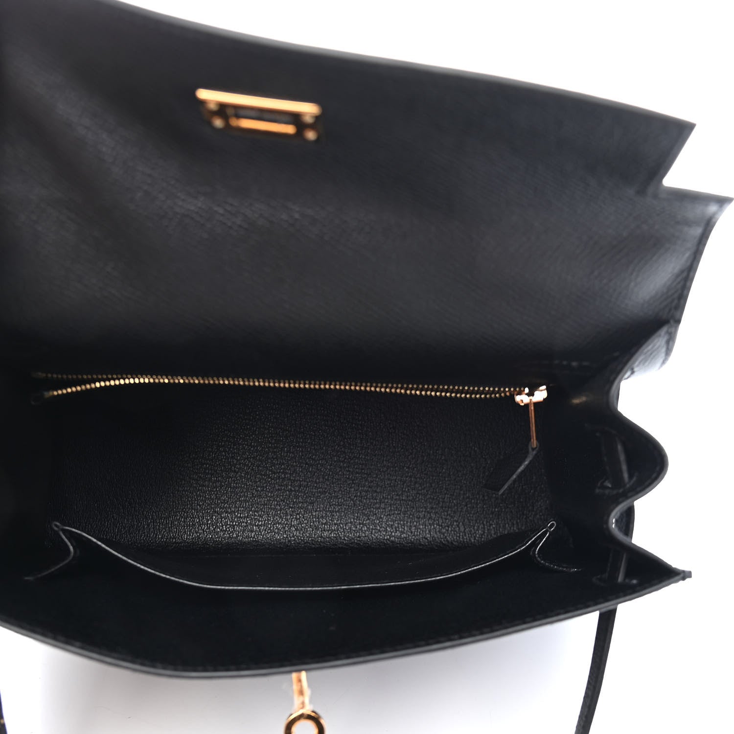 Hermes Epsom Kelly Sellier 25 Black 9 of 19