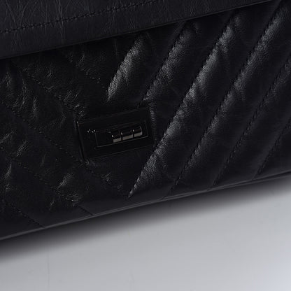 Chanel Aged Calfskin Chevron Quilted 2.55 Reissue 225 Flap So Black 10 of 11