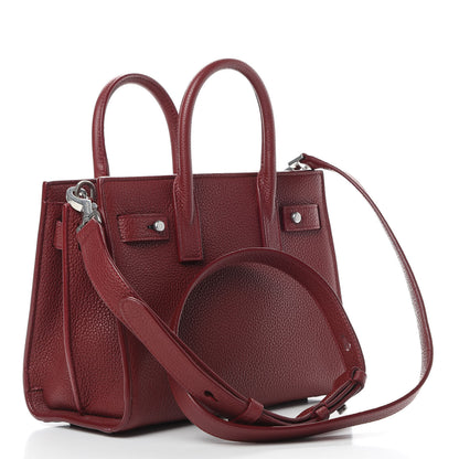 Saint Laurent Grained Calfskin Nano Sac De Jour Souple Palissandre 3 of 12