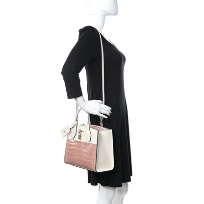 Louis Vuitton Alligator Goatskin City Steamer PM Sienna Nude White 2 of 10