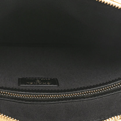 Chanel Metallic Crocodile Calfskin Embossed Medium Cocodile Cosmetic Case Gold 5 of 10