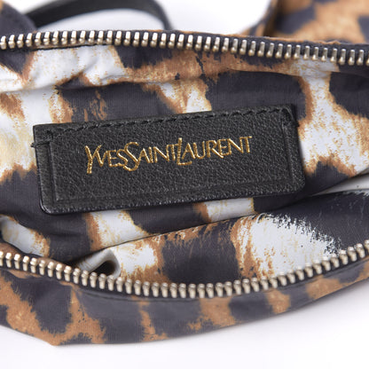 Saint Laurent Sheepskin Large Roady Hobo Black Leopard 6 of 10