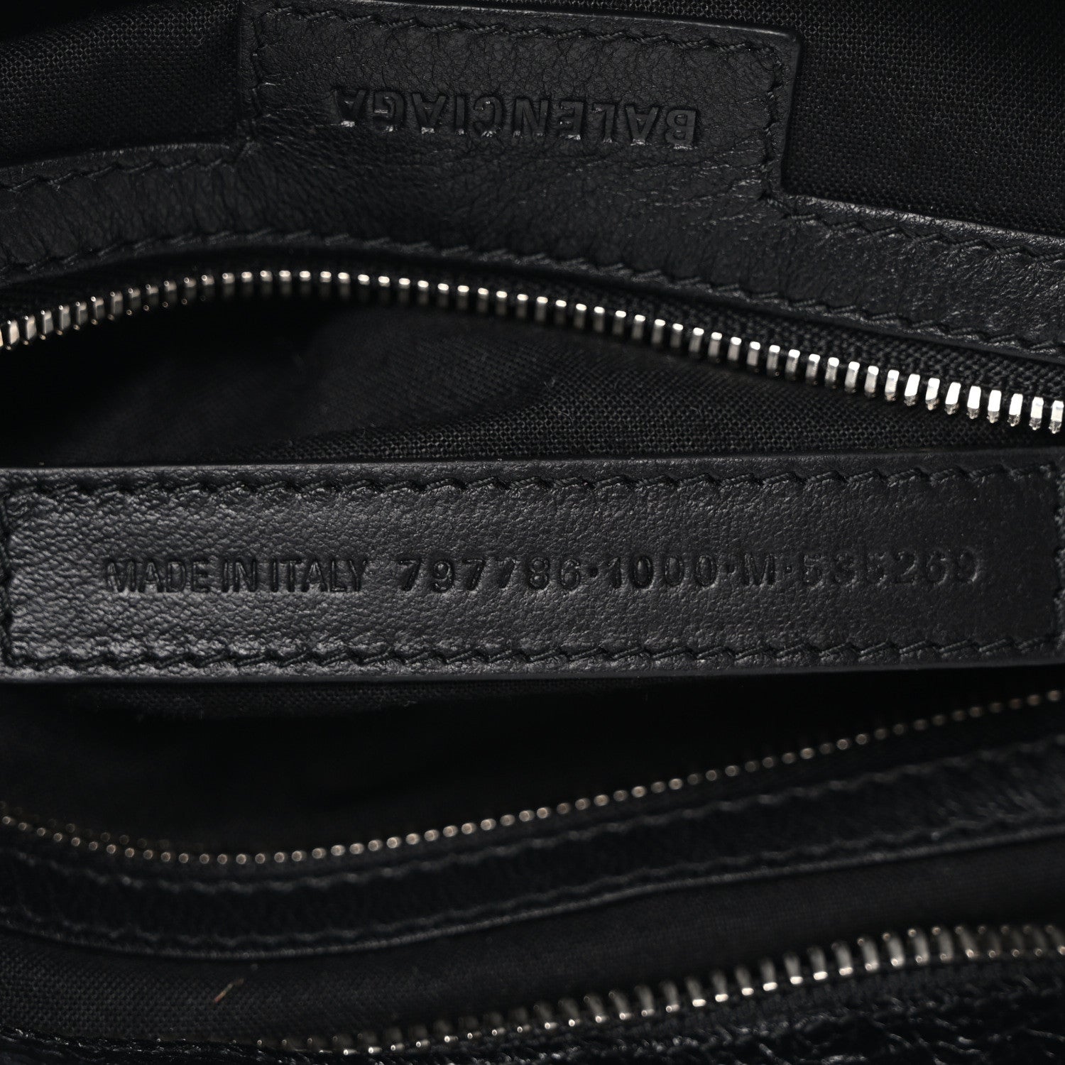 Balenciaga Agneau Arena Silver Hardware Medium Le City Black 7 of 10