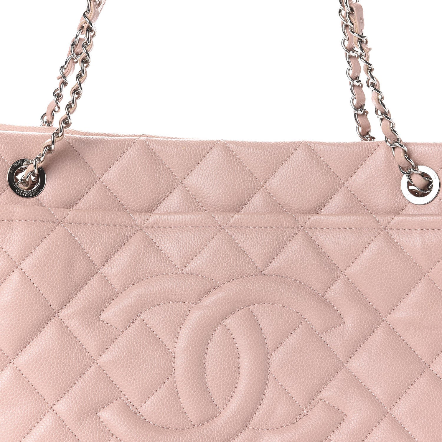 Chanel Caviar Quilted Timeless CC Soft Tote Pink 8 of 10