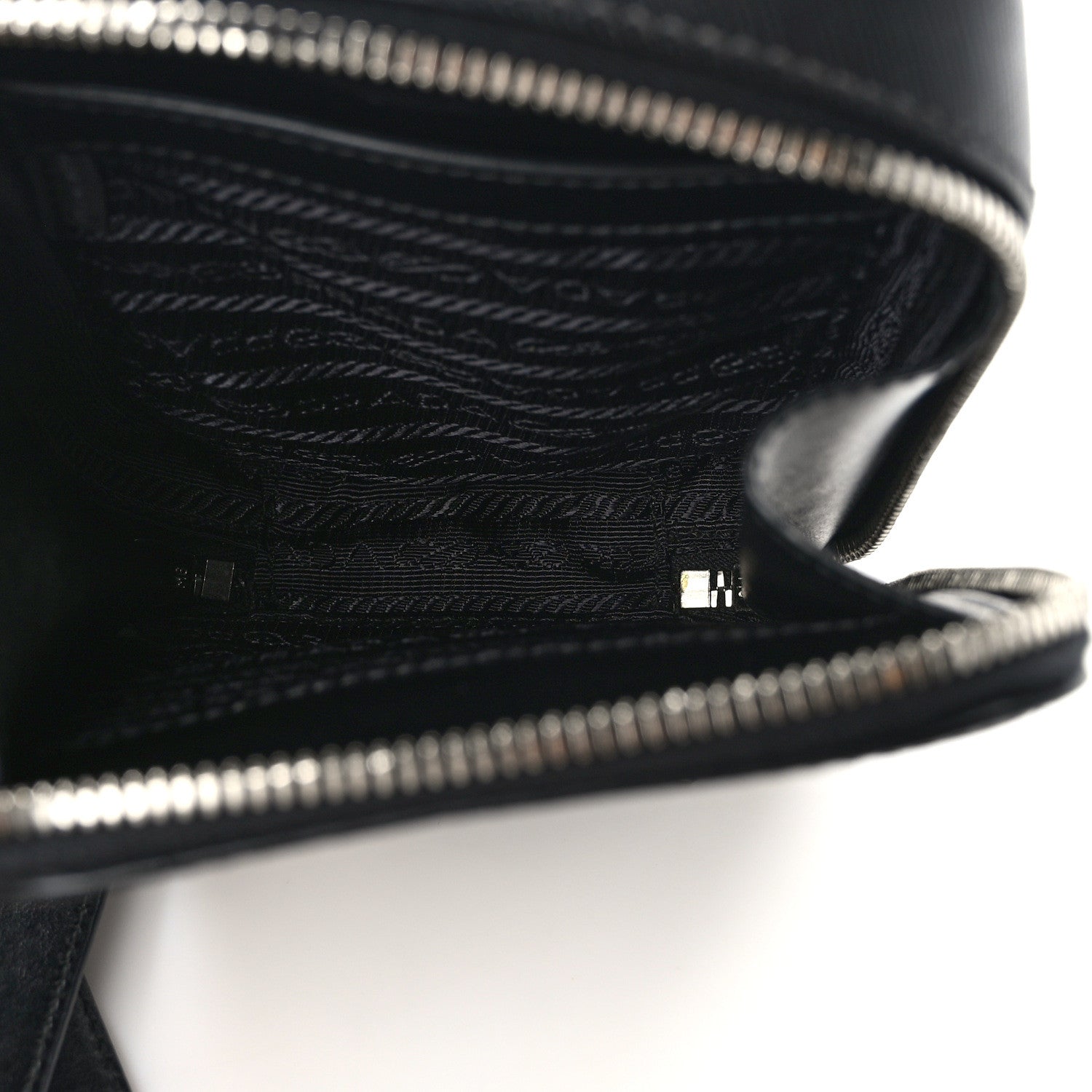 Prada Saffiano Harness Crossbody Travel Pouch Black 5 of 8