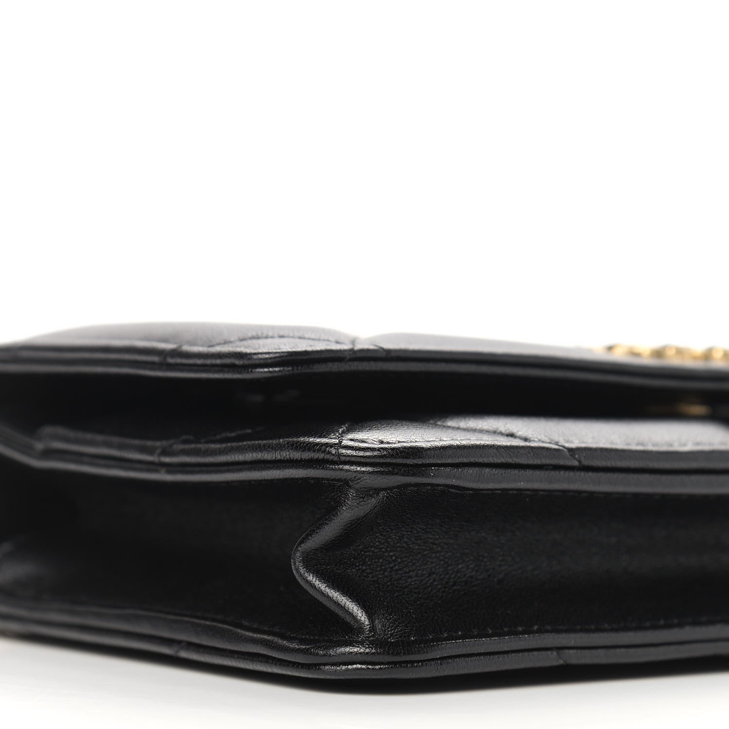 Chanel Goatskin Quilted Chanel 19 Wallet On Chain WOC Black 9 of 11