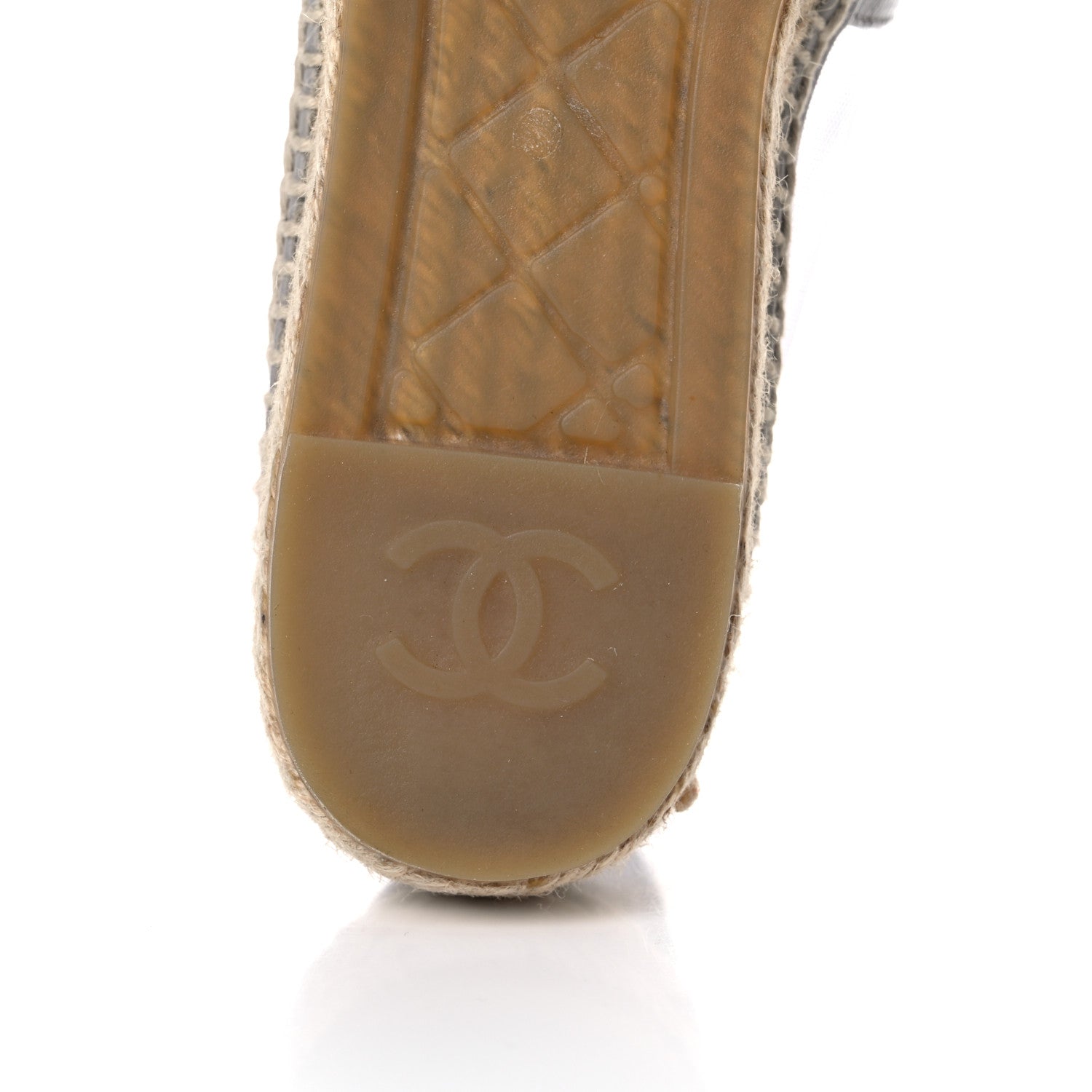 Chanel Mesh Grosgrain CC Espadrilles 39 Grey 11 of 15