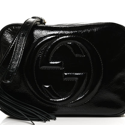 Gucci Soft Patent Small Soho Disco Bag Black 9 of 13