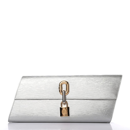 Louis Vuitton Epi Blade Clutch Silver 3 of 8