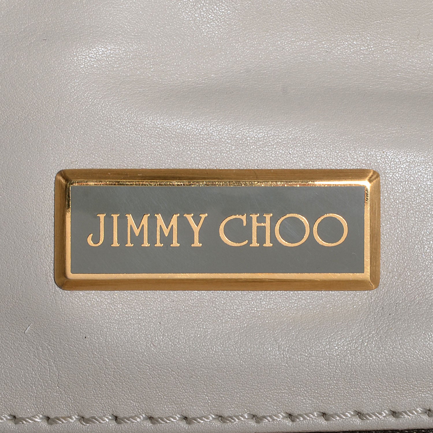 Jimmy Choo Leather Suede Mahala Tote White 5 of 6