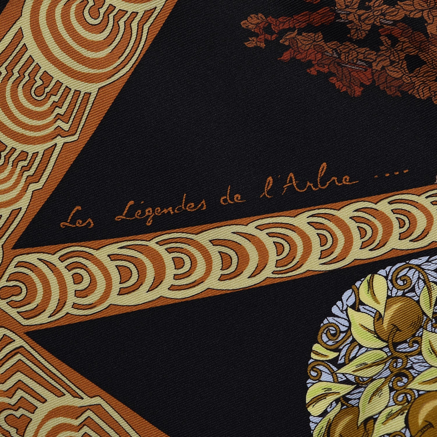 Hermes Silk Les Legendes de L'Arbre Scarf 90 5 of 7