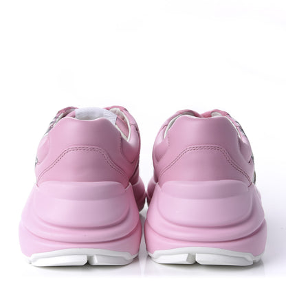 Gucci Calfskin Mystic Cat Rhyton Sneakers 36.5 Sugar Pink 6 of 11