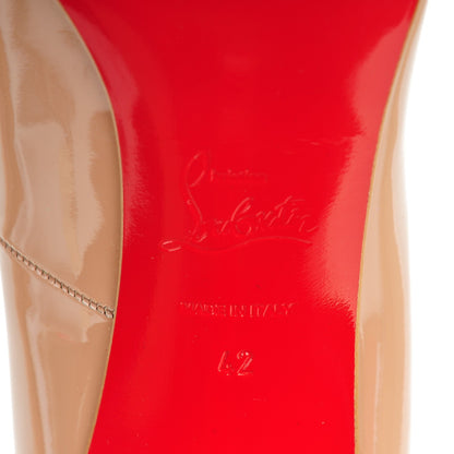 Christian Louboutin Patent Pigalle 100 Pumps 42 Nude 6 of 8