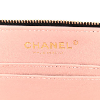 Chanel Shiny Lambskin Quilted CC Vanity Case Black 8 of 12
