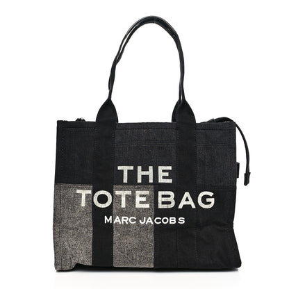 Marc Jacobs Denim Canvas LargeTote Bag Grey 1 of 10