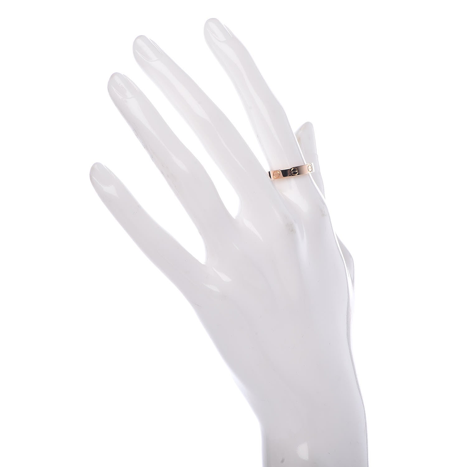 Cartier 18K Pink Gold 3.5mm LOVE Wedding Band Ring 51 5.75 2 of 4
