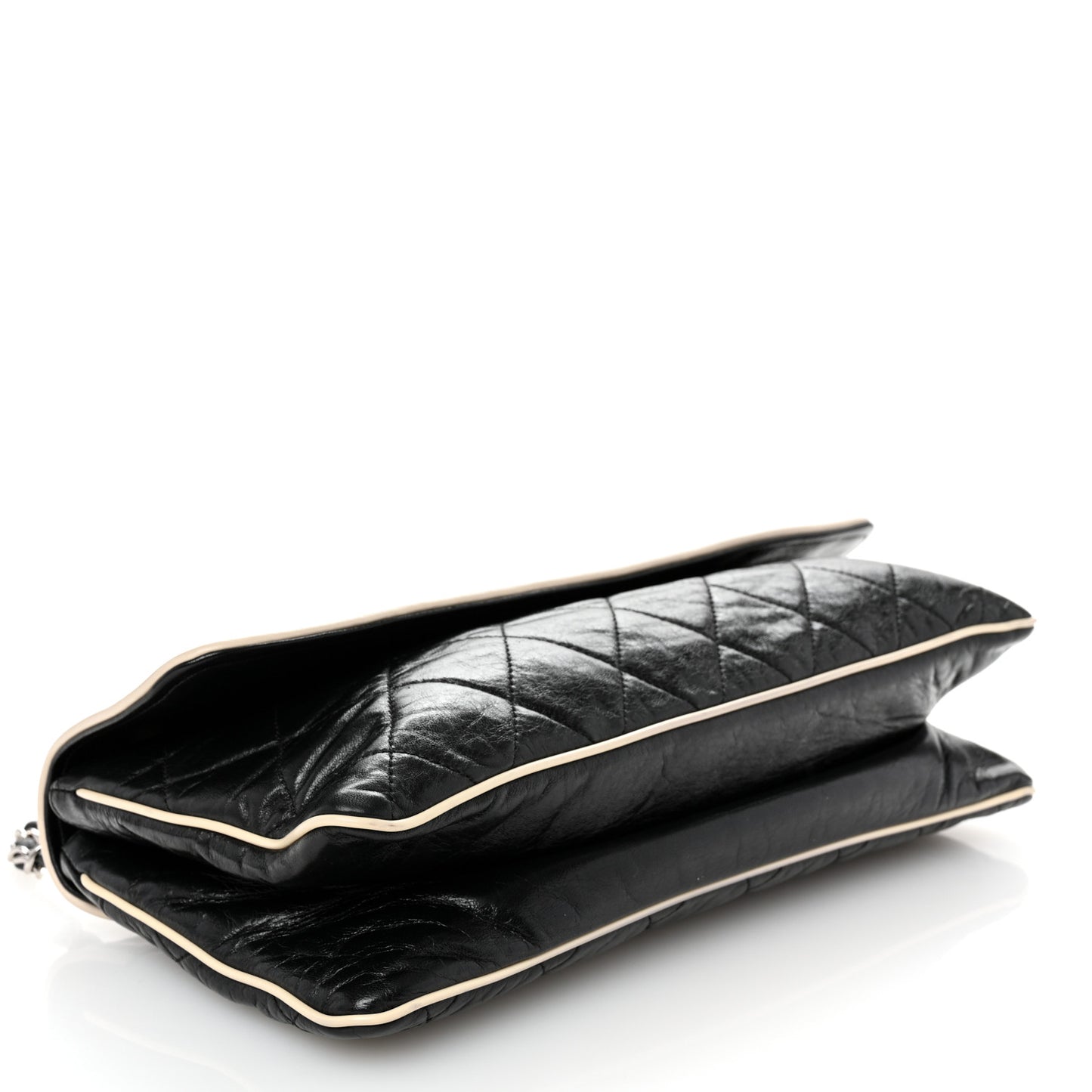 Lambskin East West Mademoiselle Flap Black
