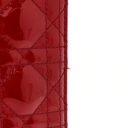 Christian Dior Patent Cannage Large Lady Dior Red 14 of 15