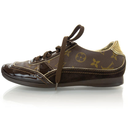 Louis Vuitton Patent Monogram Globe Trotter Sneakers 37.5 1 of 6