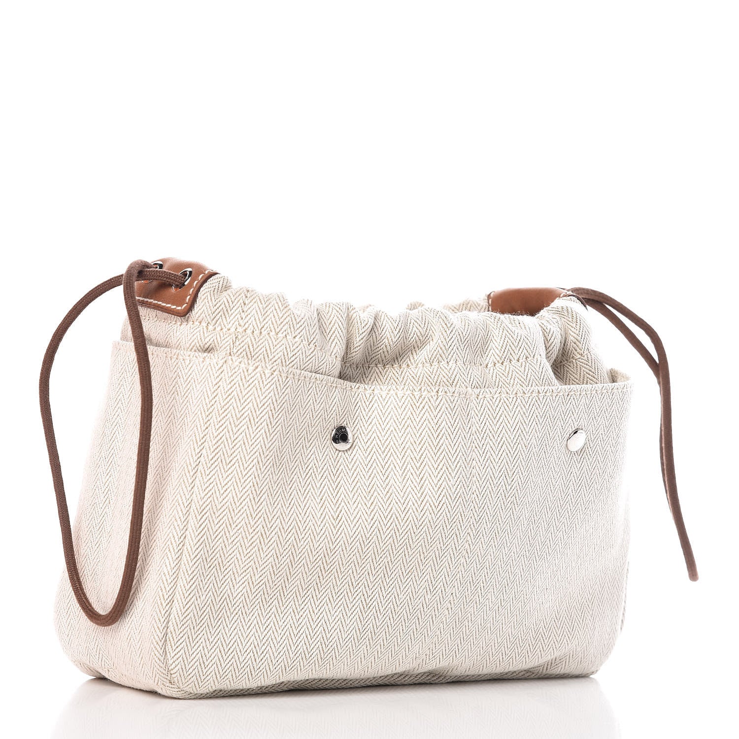 Hermes Canvas Barenia Fourbi 20 PM Pouch Naturel Fauve 3 of 12