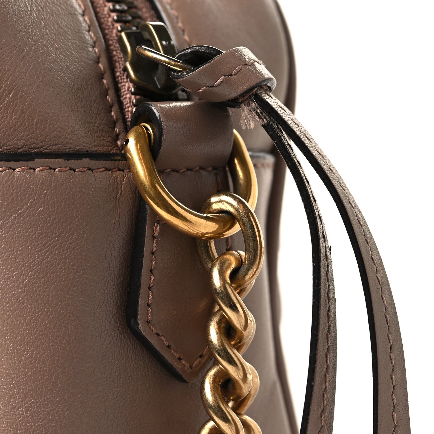 Gucci Calfskin Matelasse Small GG Marmont Chain Shoulder Bag Porcelain Rose 12 of 13