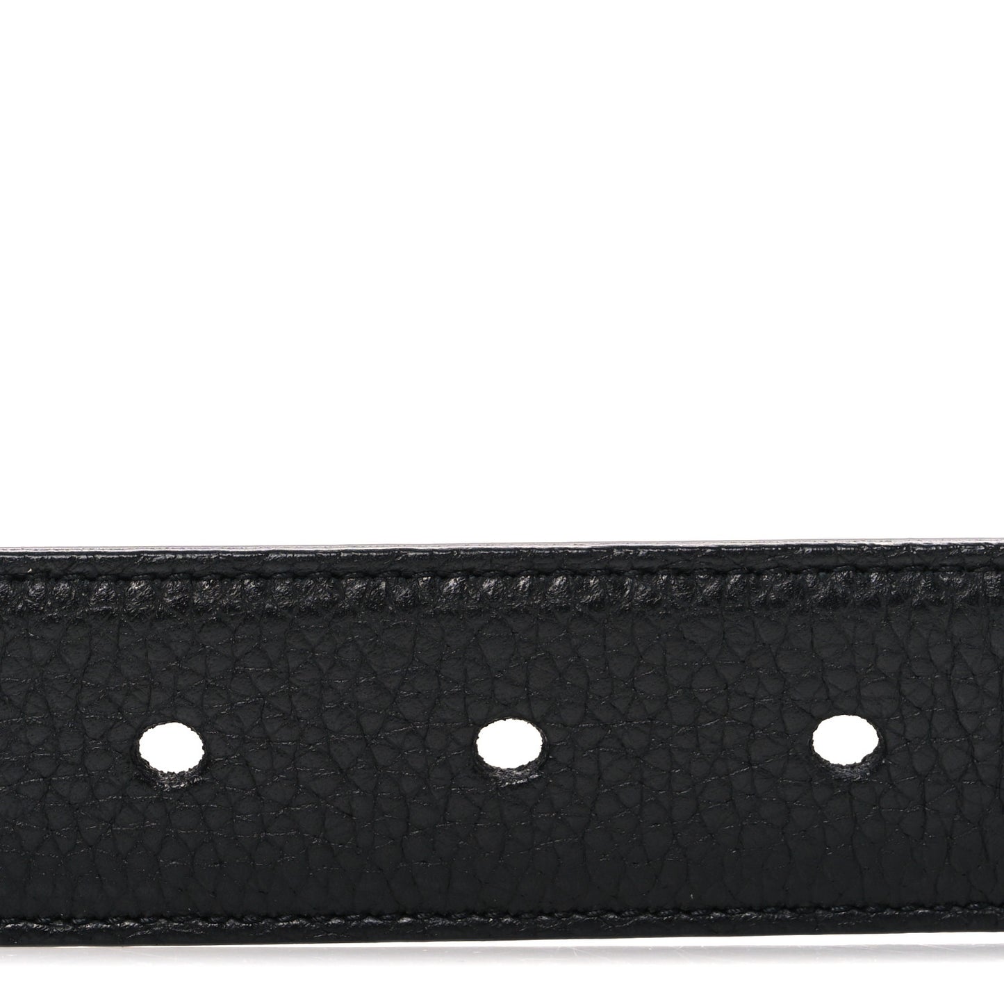 Grained Calfskin Monogram Cassandre Square Buckle Belt 85 34 Black