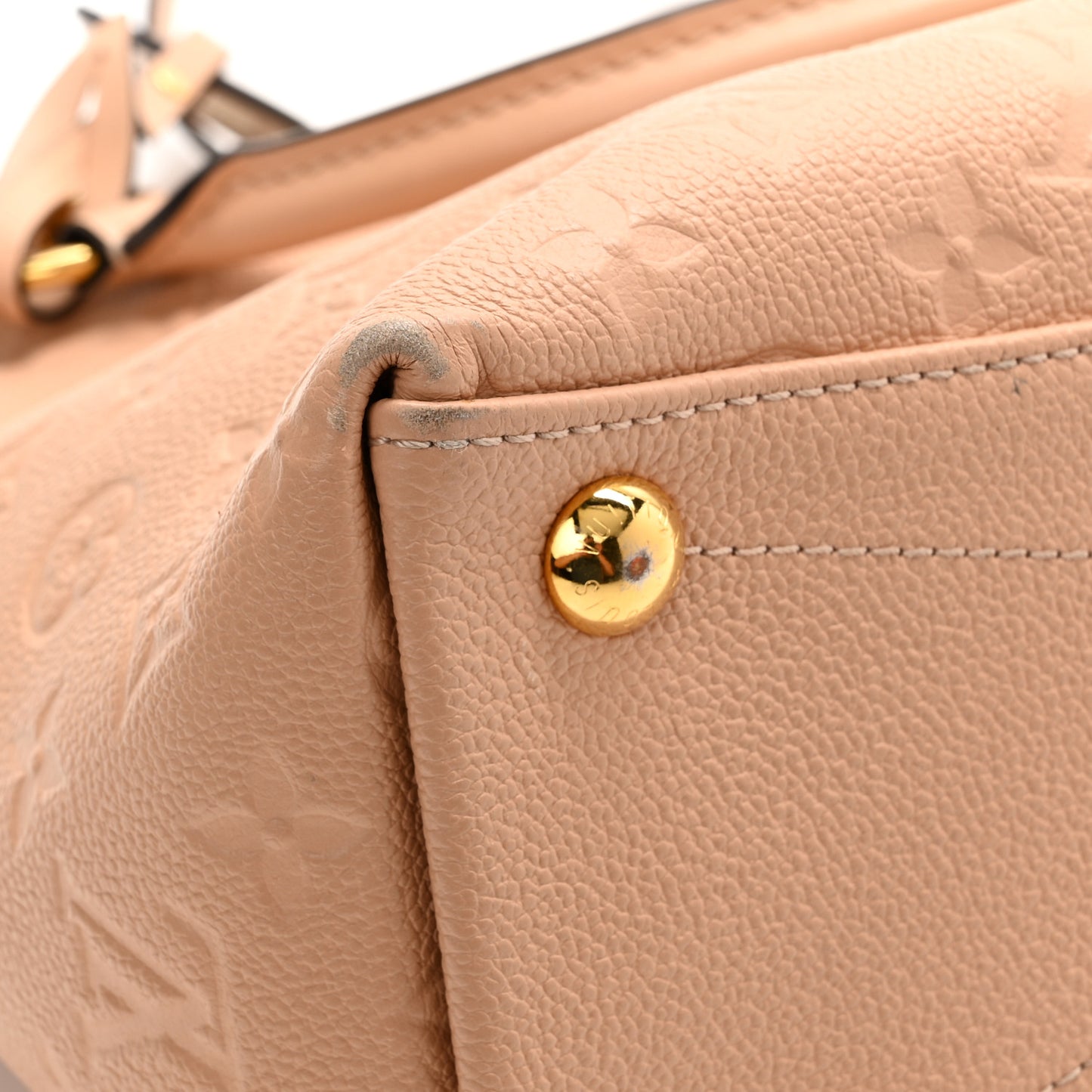 Empreinte V Tote MM Beige Rose Creme