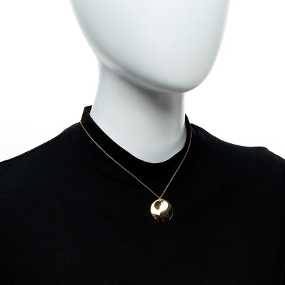 Tiffany 18K Yellow Gold Elsa Peretti Round Disc Pendant Necklace 2 of 6