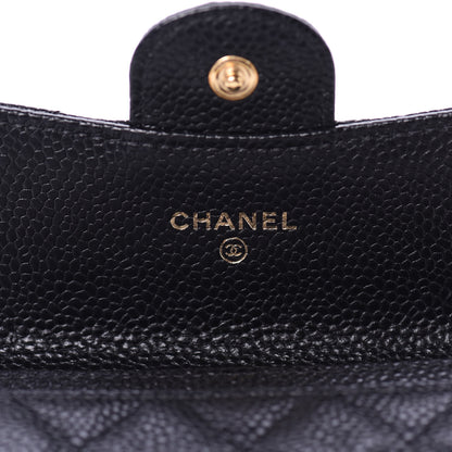 Chanel Caviar Quilted Flap Card Holder Black 8 of 11