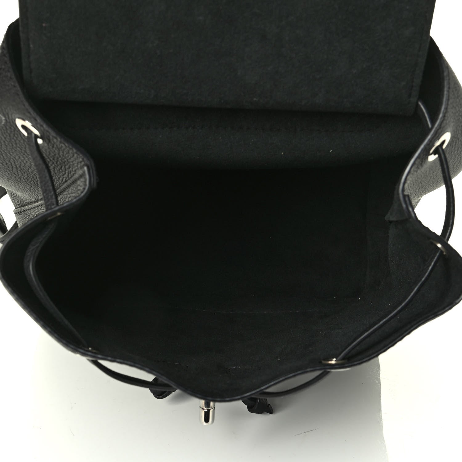 Louis Vuitton Calfskin Lockme Mini Backpack Black 4 of 6