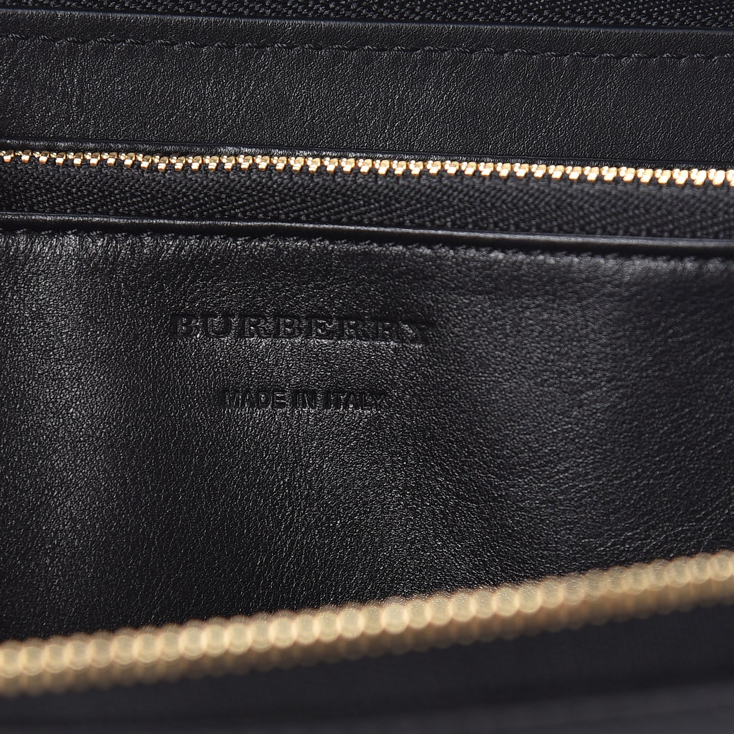 Calfskin Haymarket Check Elmore Zip Around Wallet Black