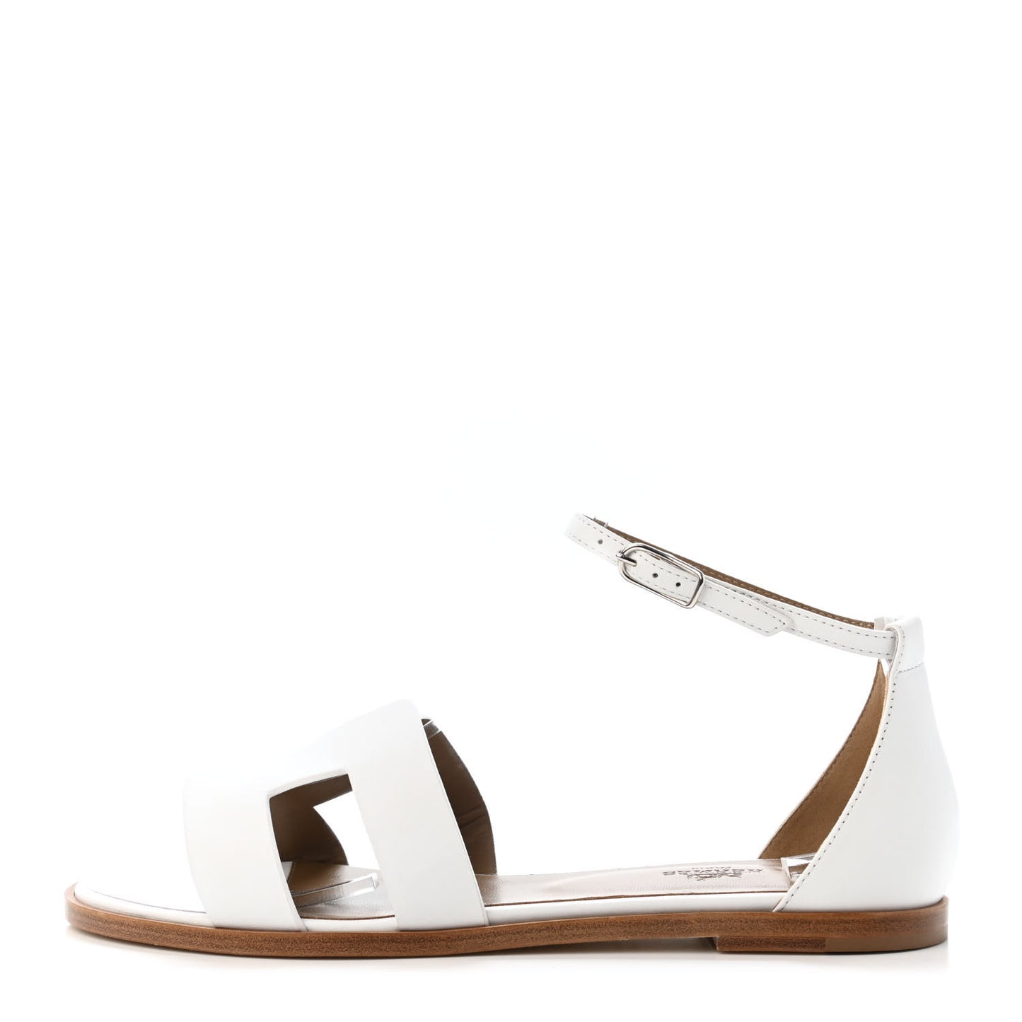 Calfskin Santorini Sandals 39 White