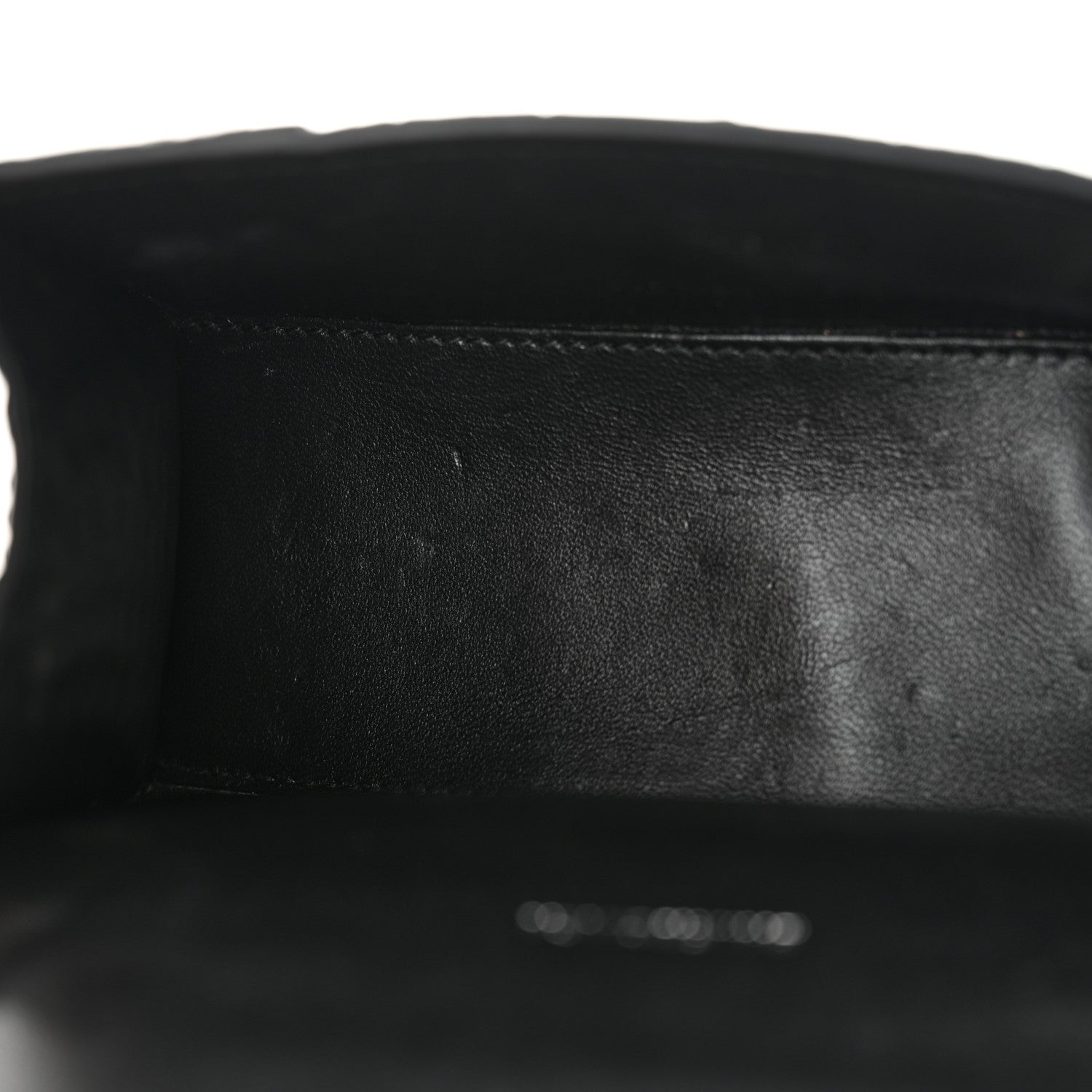 Balenciaga Shiny Calfskin Monochrome Crocodile Embossed Hourglass Top Handle Bag XS Black 17 of 17