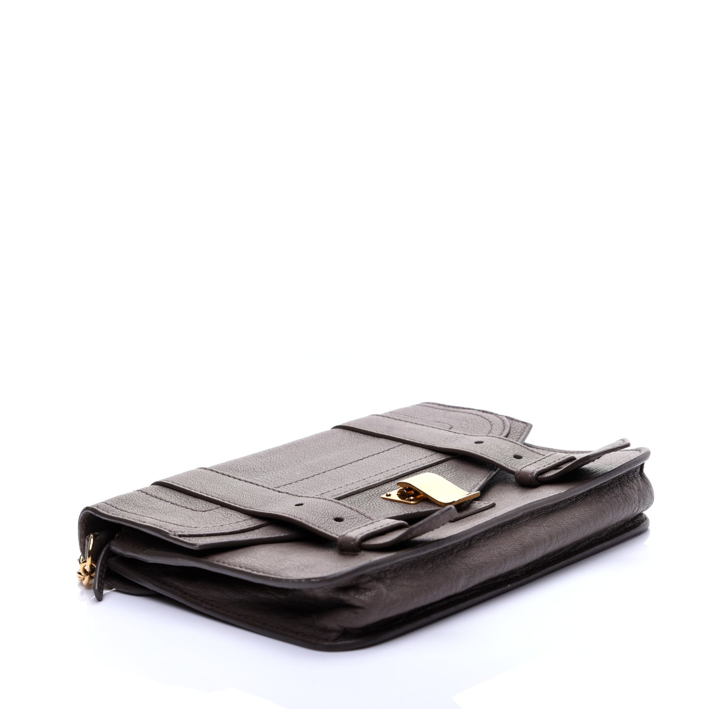 Lambskin PS1 Large Chain Wallet Smoke