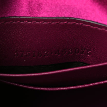 Gucci Velvet Matelasse Mini GG Marmont 2.0 Bucket Bag Fuchsia Violet Cyclamen 7 of 10