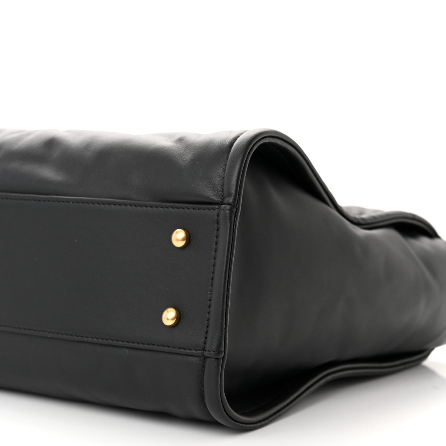 Calfskin Small Deauville Tote Black