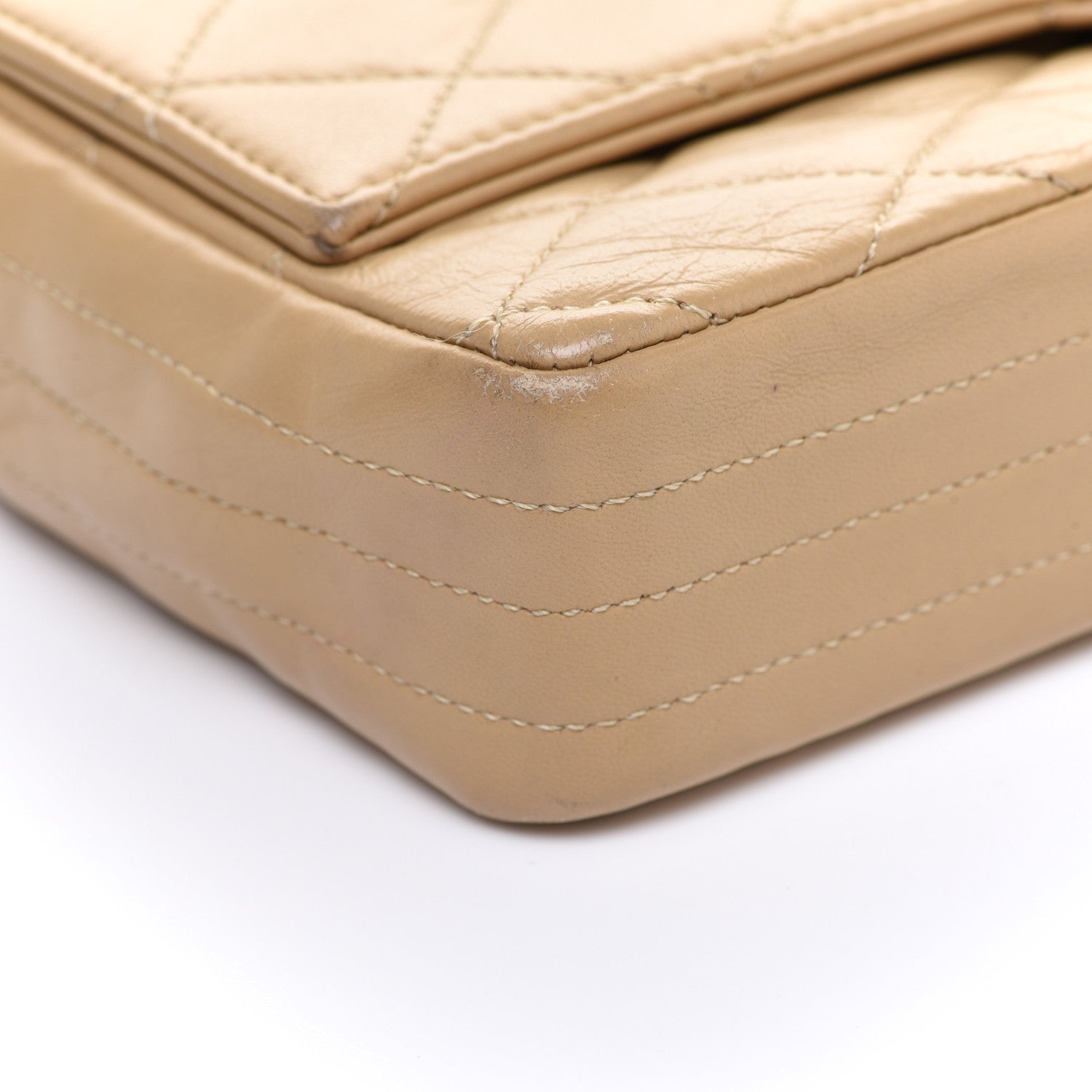 Chanel Lambskin Quilted Small Single Flap Beige 5 of 15