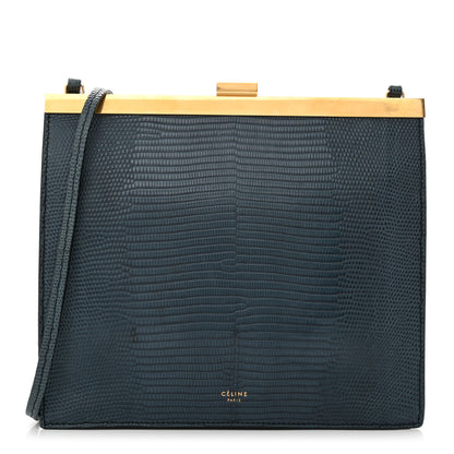 Celine Lizard Mini Clasp Bag Blue 1 of 10