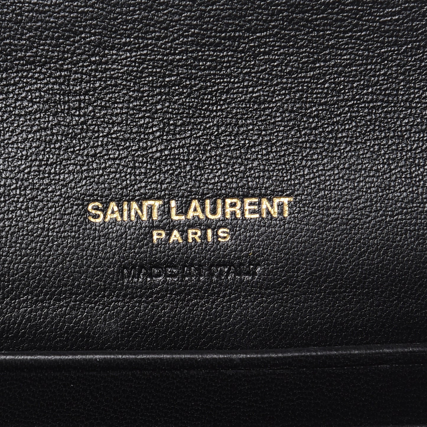 Lambskin Matelasse Monogram Vicky Tri-Fold Wallet Black