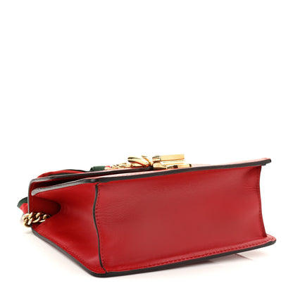 Gucci Calfskin Mini Sylvie Chain Shoulder Bag Hibiscus Red 4 of 10