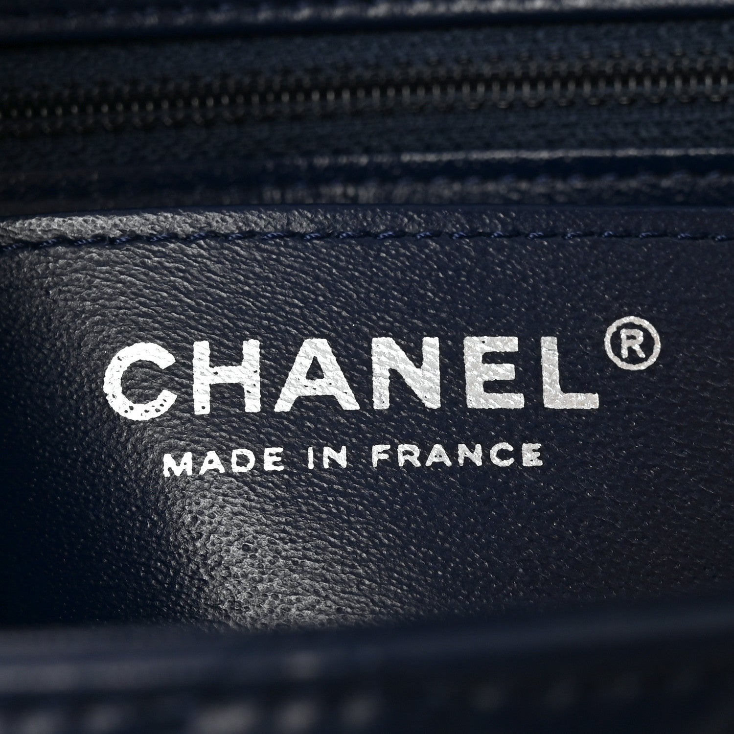 Chanel Lambskin Quilted Mini Square Flap Navy 6 of 10