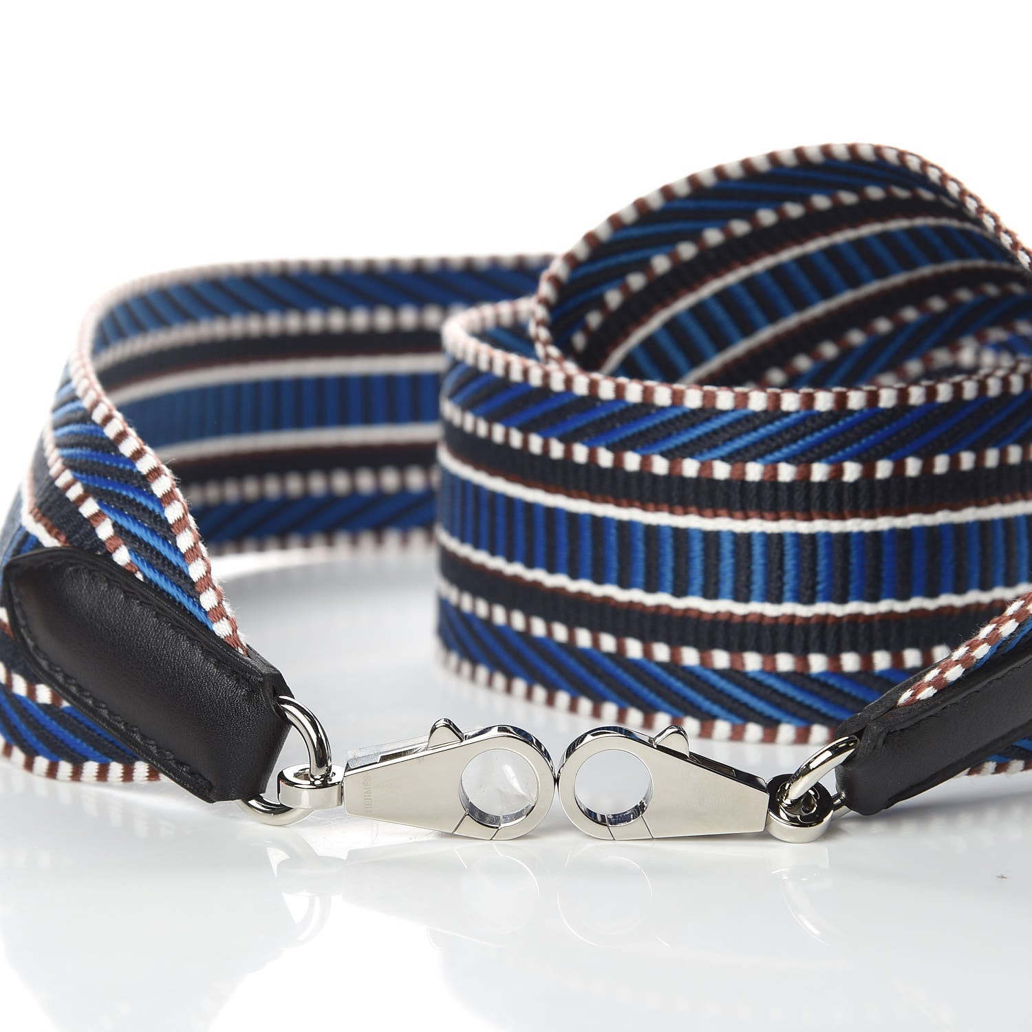 Hermes Toile Swift 50mm Sangle Cavale Shoulder Strap Bleu Zellige Indigo Black 4 of 5